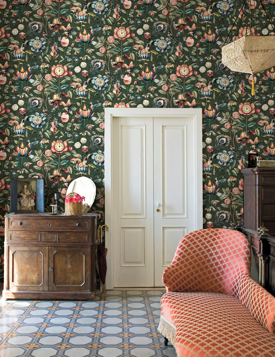 Dutch First Class Tales of the Manor behang Tales of the Manor Elysium Emerald Green 91941