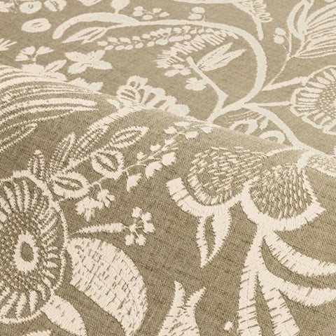 Casamance Broderies behang Pastel Kaki Clair 76960916