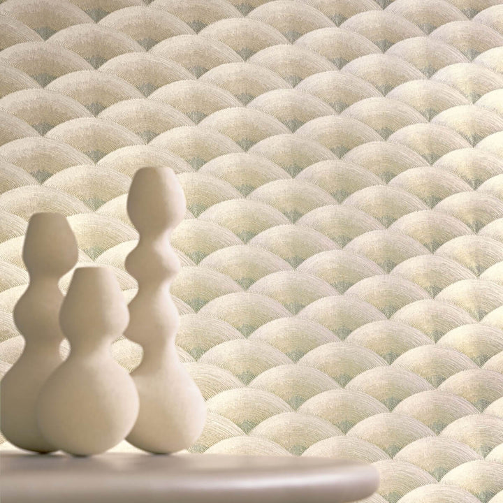 Casamance Nami  SABLE/EUCALYPTUS  – 70091018 Oosters behang