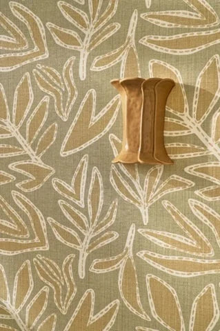 Casamance Lanzea behang Lanzea Amande/Paille77640202