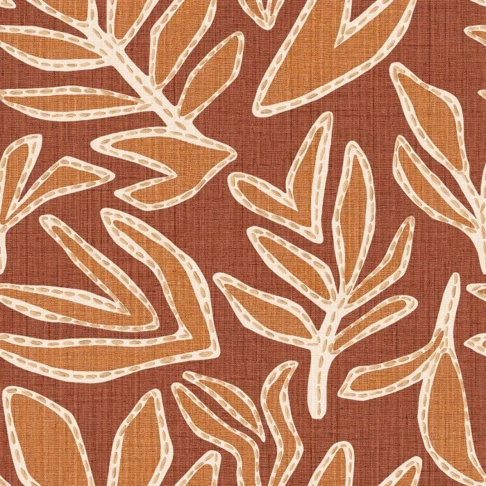 Casamance Lanzea behang Lanzea Terracotta/Safran77640406