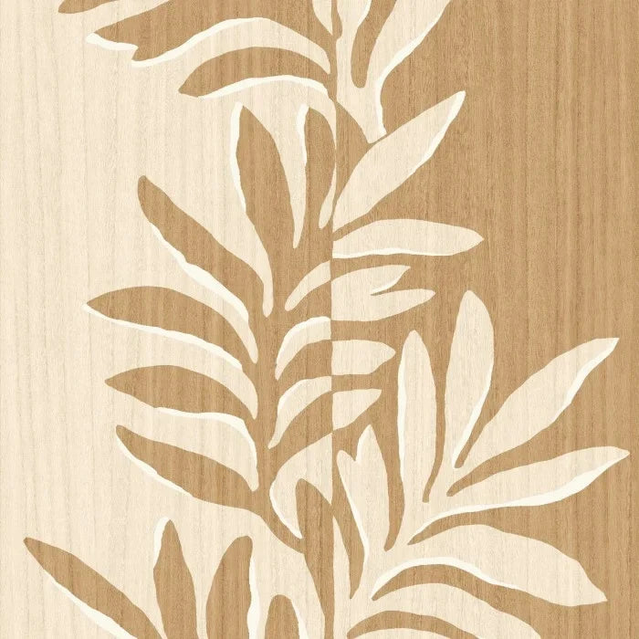 Casamance Lanzea behang Rama Ivoire/Chêne 75601018