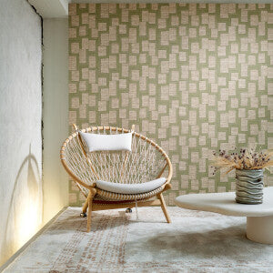 Arte Essentials Totem behang Esparto africano olive 18945