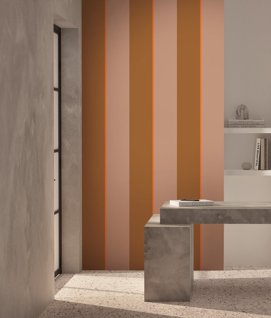 Bold Stripes Multicolor | Strepen behang door Frans Uyterlinde FU-001