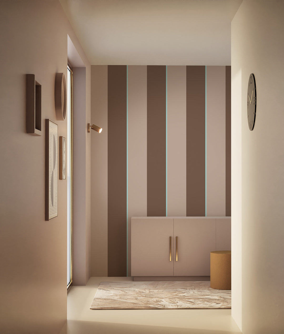 Gradient Stripes Multicolor | Strepen behang door Frans Uyterlinde FU-005