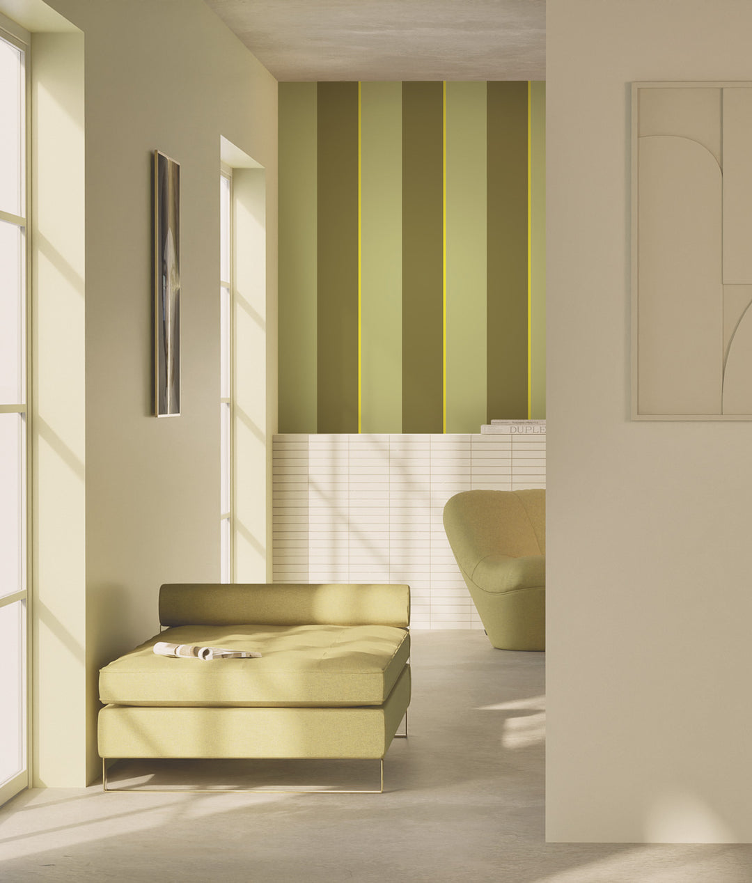 Bold Stripes Multicolor | Strepen behang door Frans Uyterlinde FU-007