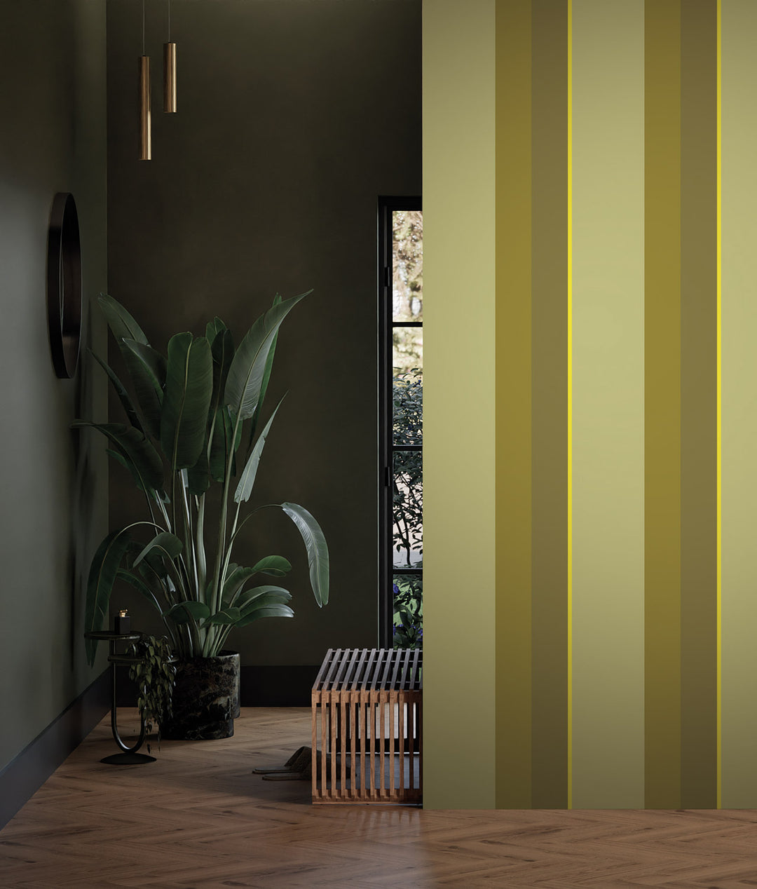 Bold Stripes Multicolor | Strepen behang door Frans Uyterlinde FU-008