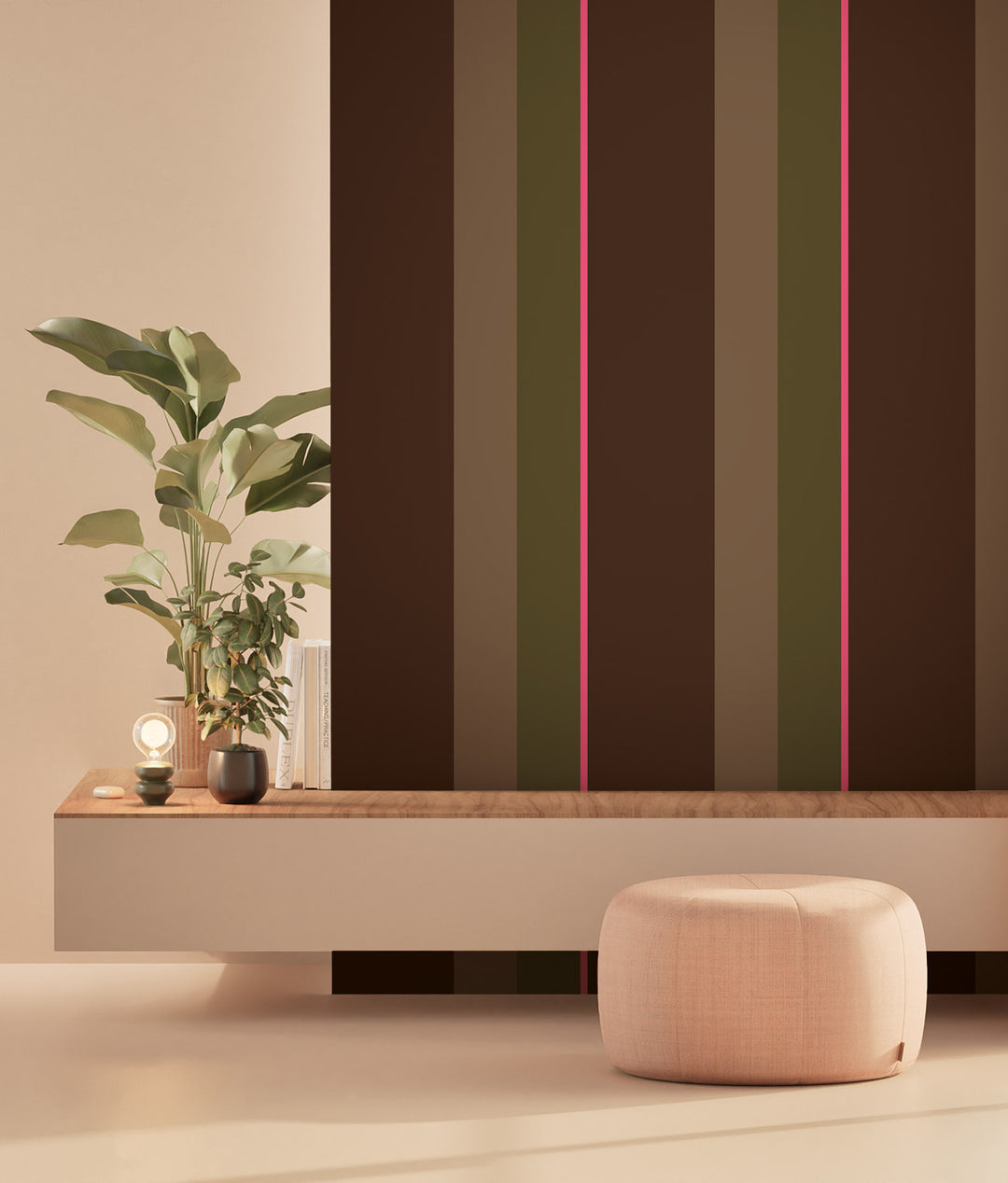 Bold Stripes Multicolor | Strepen behang door Frans Uyterlinde FU-010