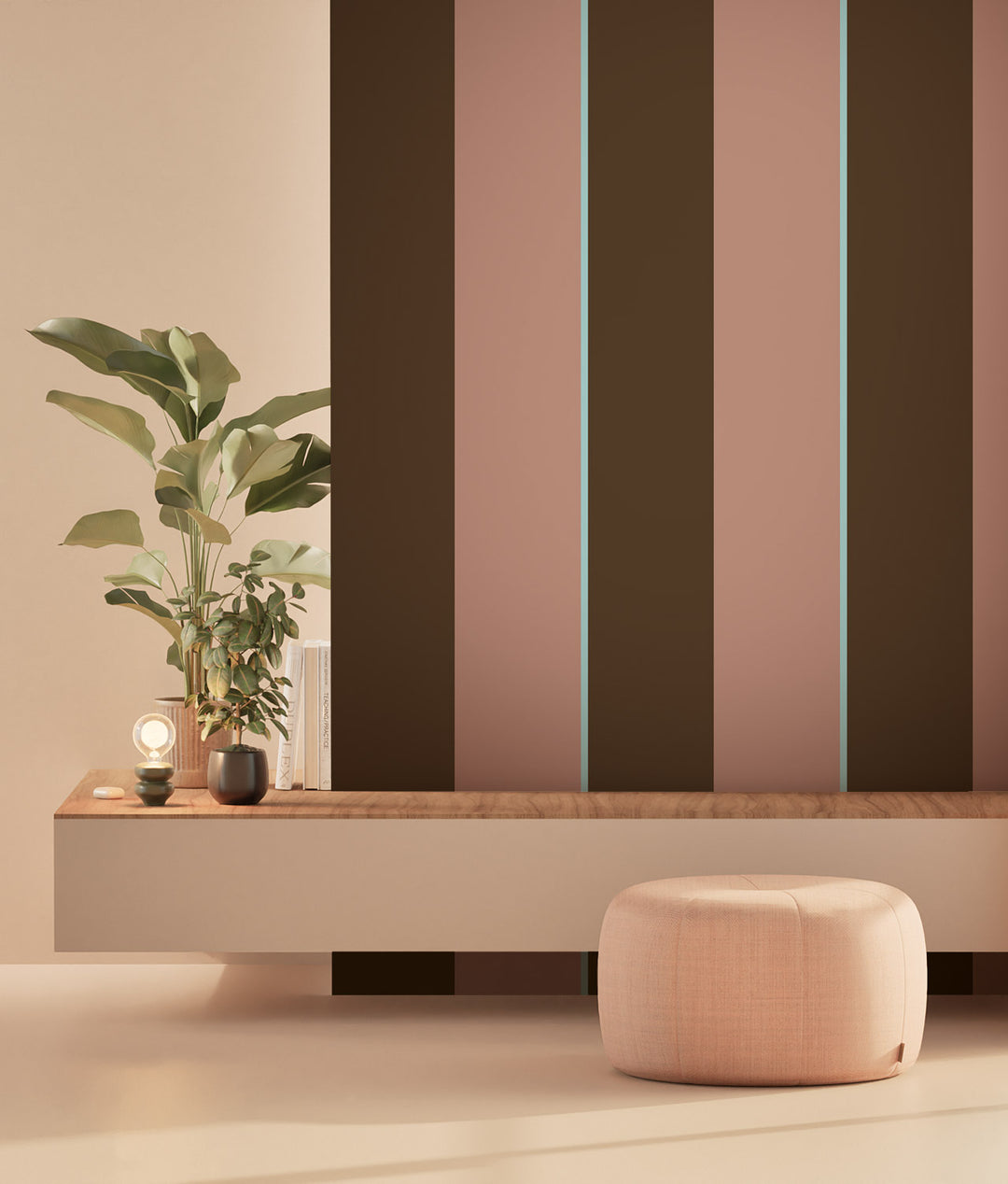 Bold Stripes Multicolor | Strepen behang door Frans Uyterlinde FU-012
