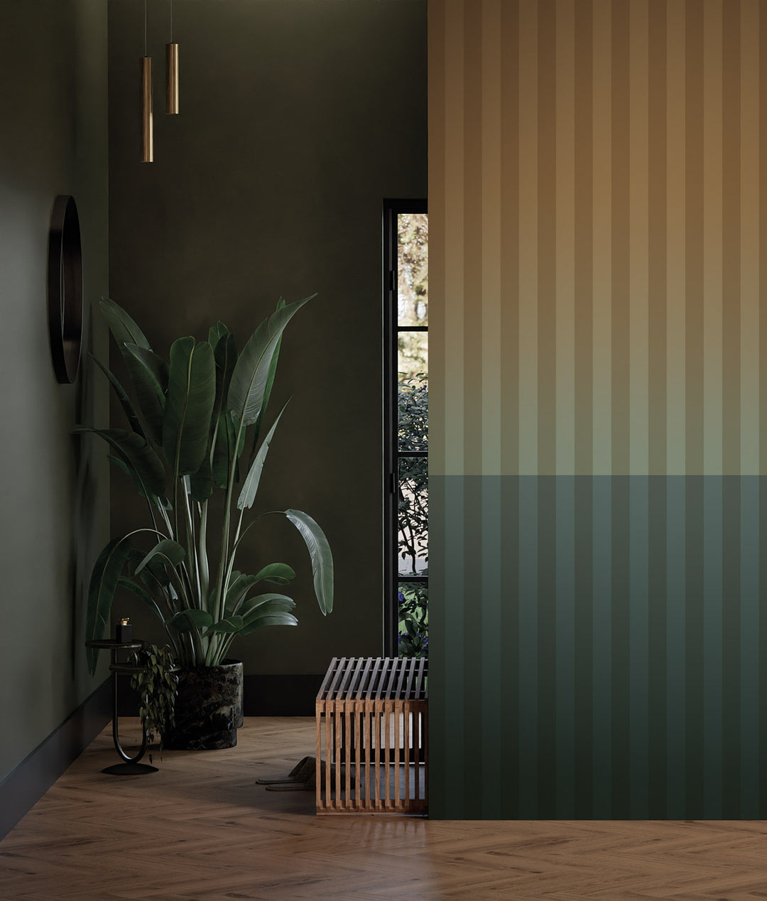 Gradient Stripes Multicolor | Strepen behang door Frans Uyterlinde FU-017