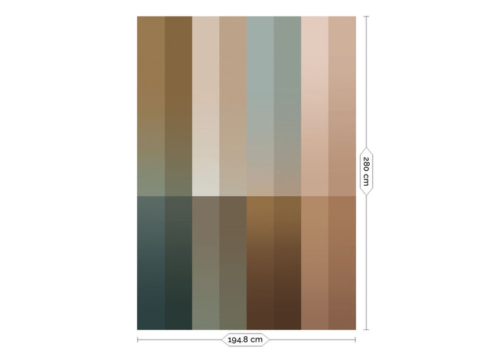 Gradient Stripes Multicolor | Strepen behang door Frans UyterlindeFU-024