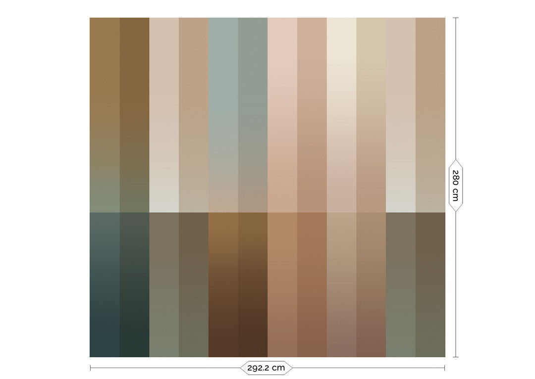 Gradient Stripes Multicolor | Strepen behang door Frans UyterlindeFU-025