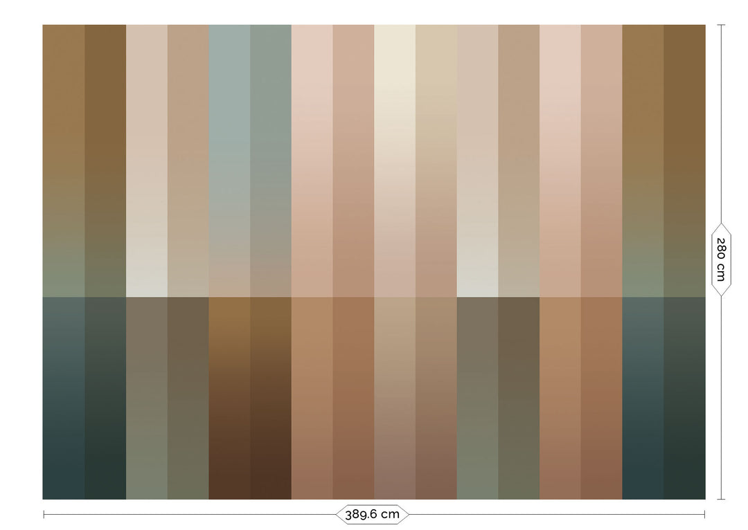 Gradient Stripes Multicolor | Strepen behang door Frans UyterlindeFU-026