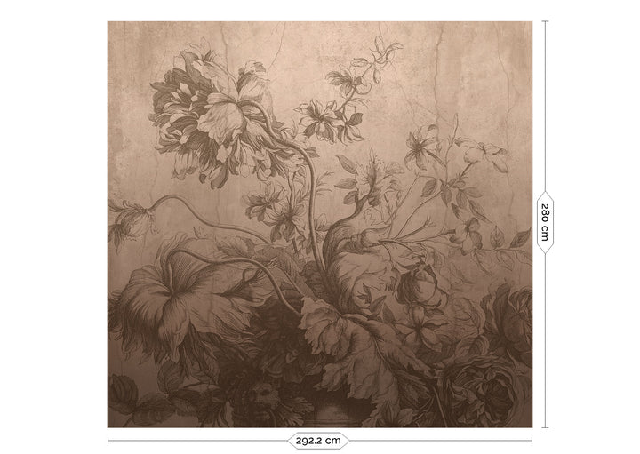 Gradient Flowers | Bloemen behang door Frans Uyterlinde | Nude FU-031