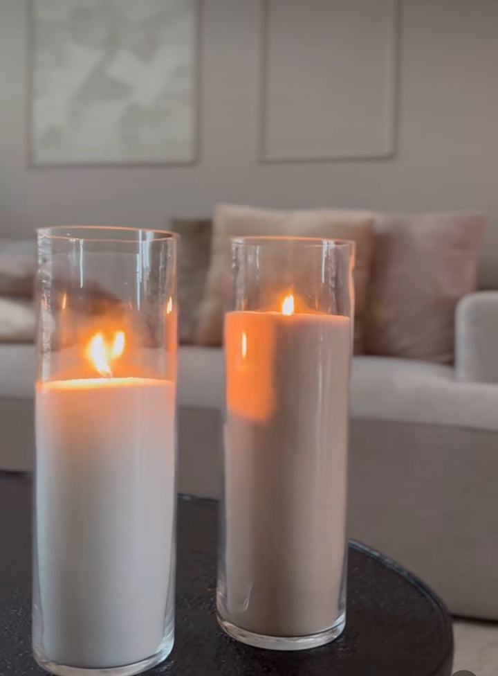 Elegance of Light powder candle 500 gram wit