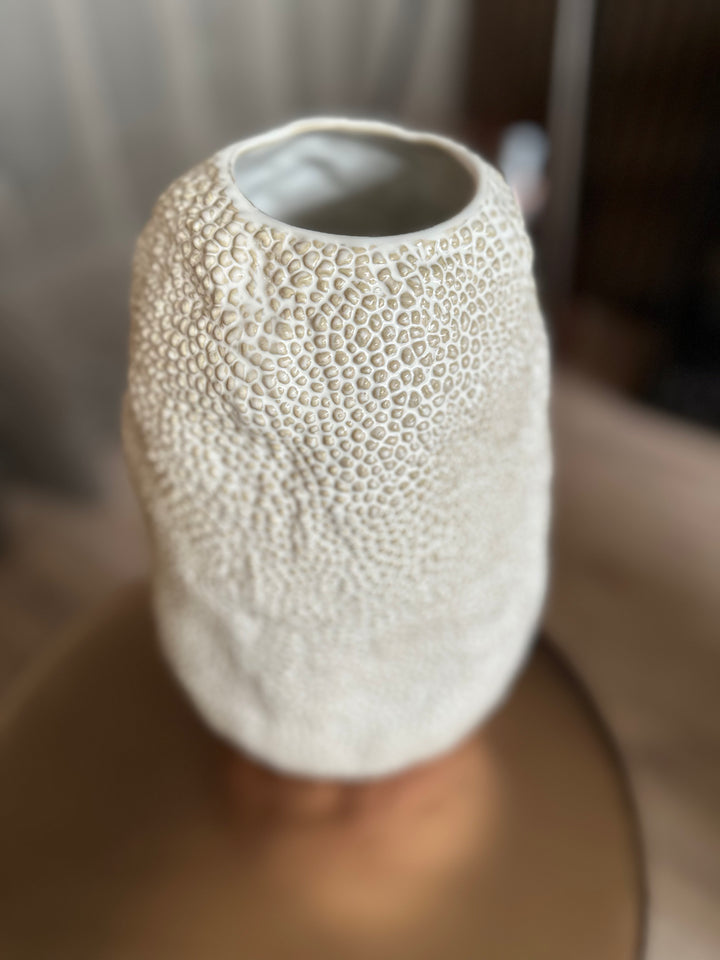Vaas Odyssee keramiek creme Ø19,5x31,5 Light & Living