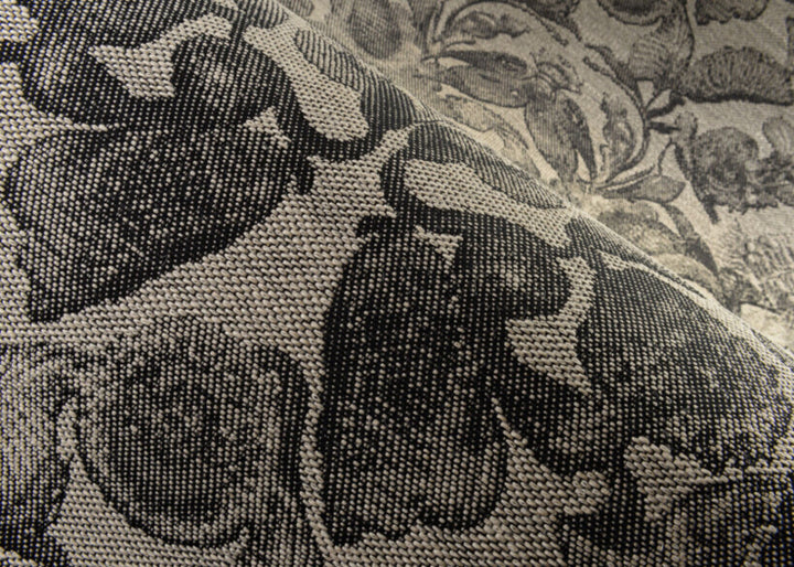 Arte Moooi Green House behang Coccinella Bella Jacquard Black & Ivory MO5002