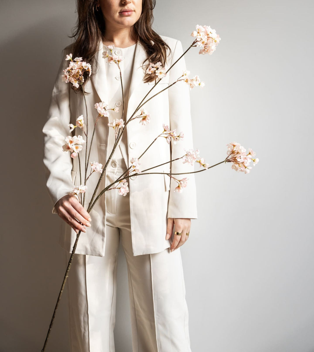 Bloesemtak roze 130cm (set van 3)