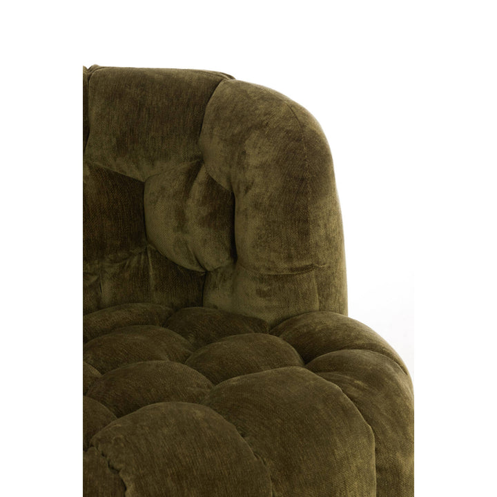 Stoel 100x98x72 cm AMARA velvet olijf groen