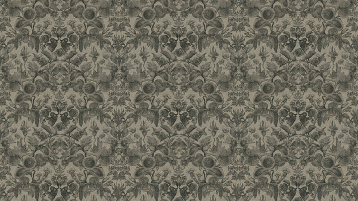 Arte Moooi Green House behang Coccinella Bella Jacquard Black & Ivory MO5002