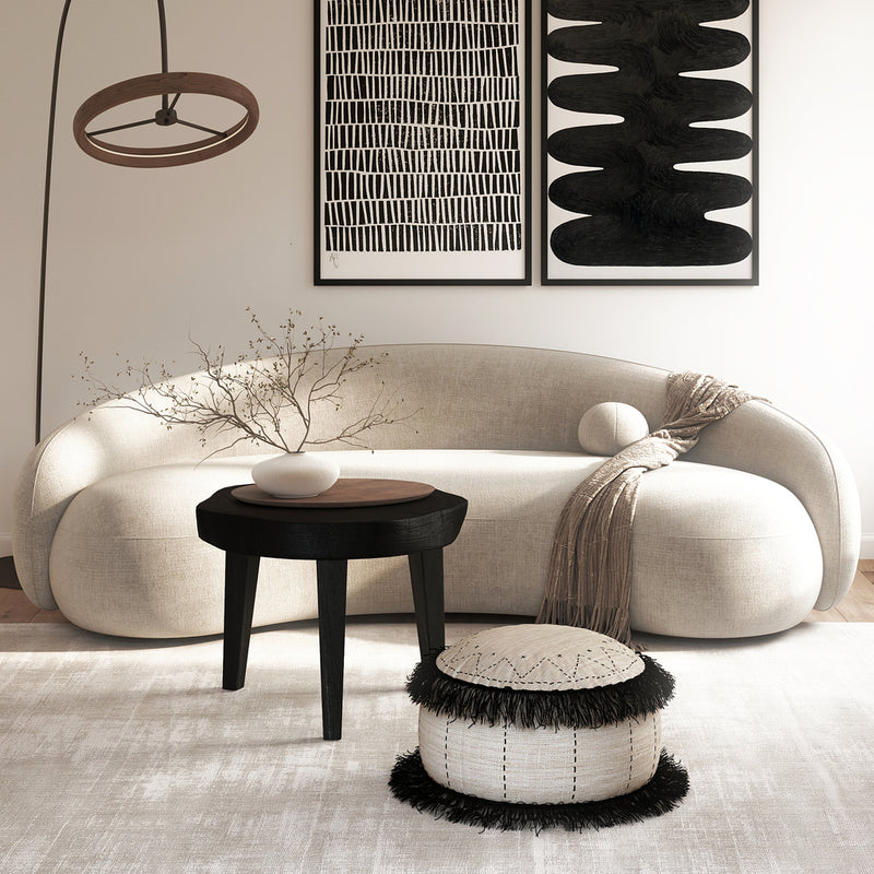 Boho Modern Japandi Design Poef