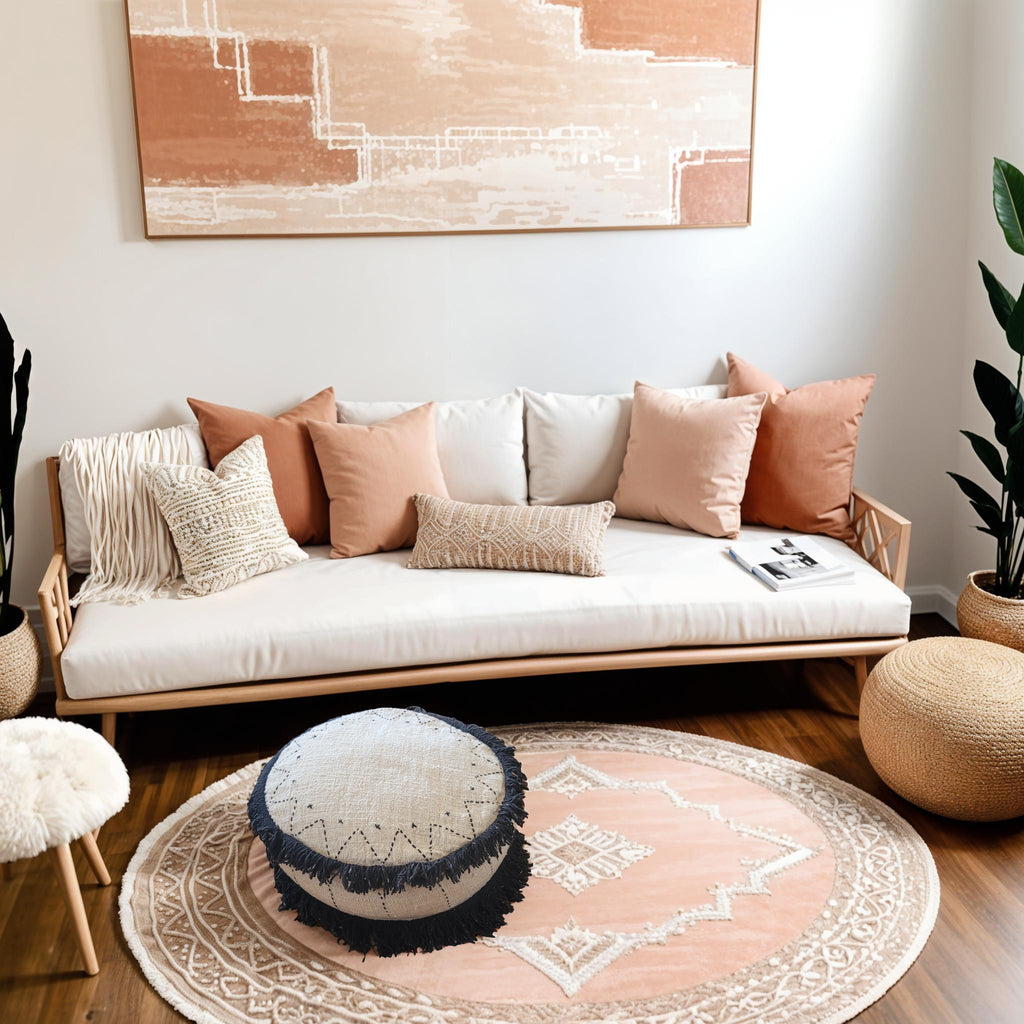 Boho Modern Japandi Design Poef