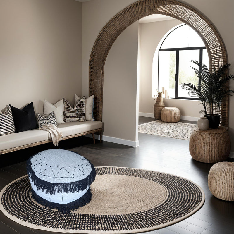 Boho Modern Japandi Design Poef