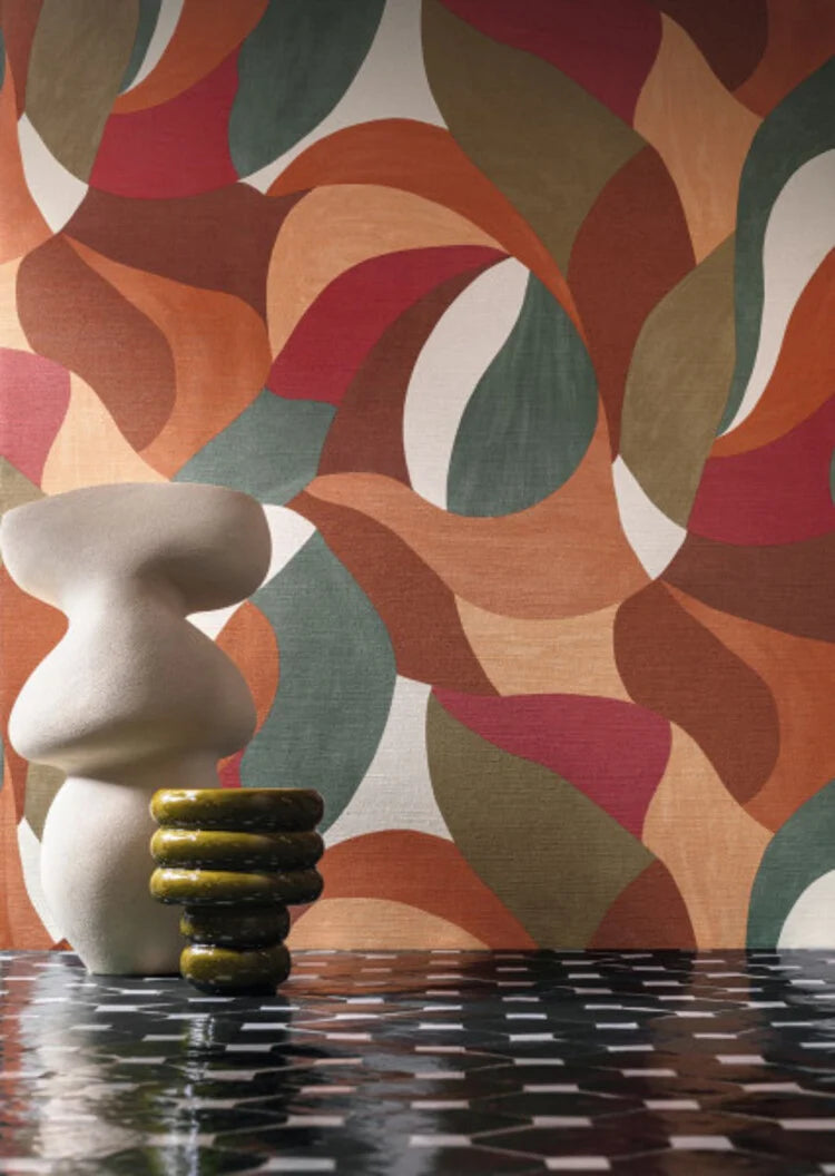 Casamance Mandorla Orange brulée / vert impérial - 76200304