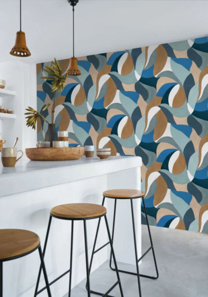 Casamance Mandorla Pierre bleue / camel - 76200508