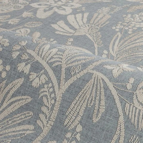 Casamance Broderies behang Pastel Pierre Bleue 76960508