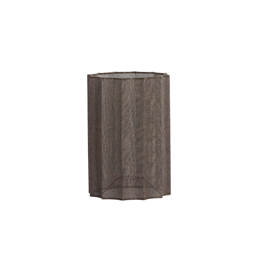 Cilinder lampenkap Disli - Donkerbruin - Ø24cm