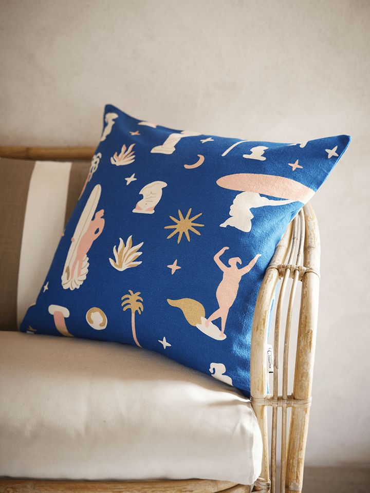 Kussenhoes Antiek Blauw