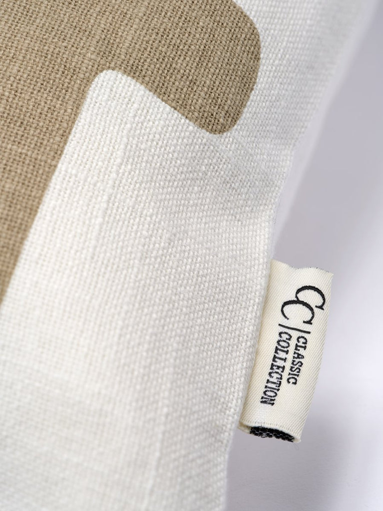 Kussenhoes Labyrint Eenvoudig Taupe