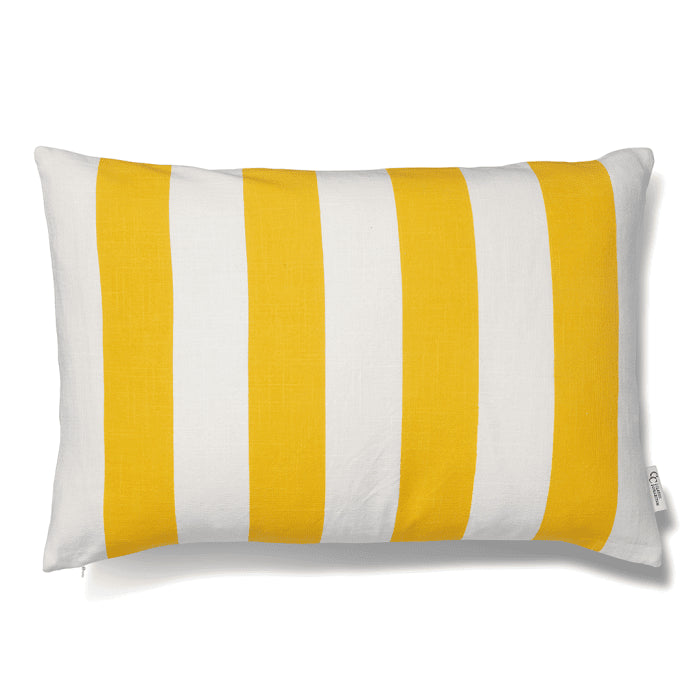Kussenhoes Gestreept Geel