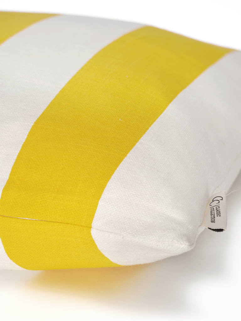 Kussenhoes Gestreept Geel