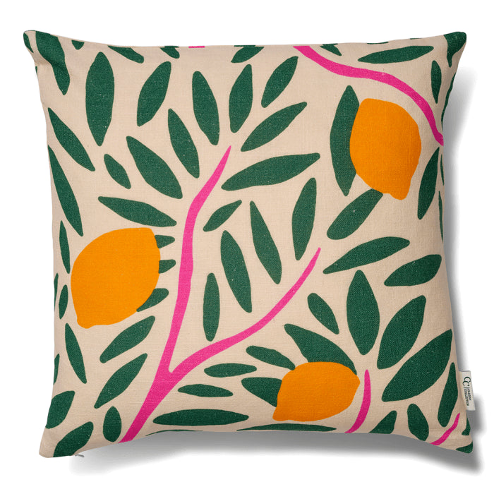 Kussenhoes Zonnige Citrus Groen