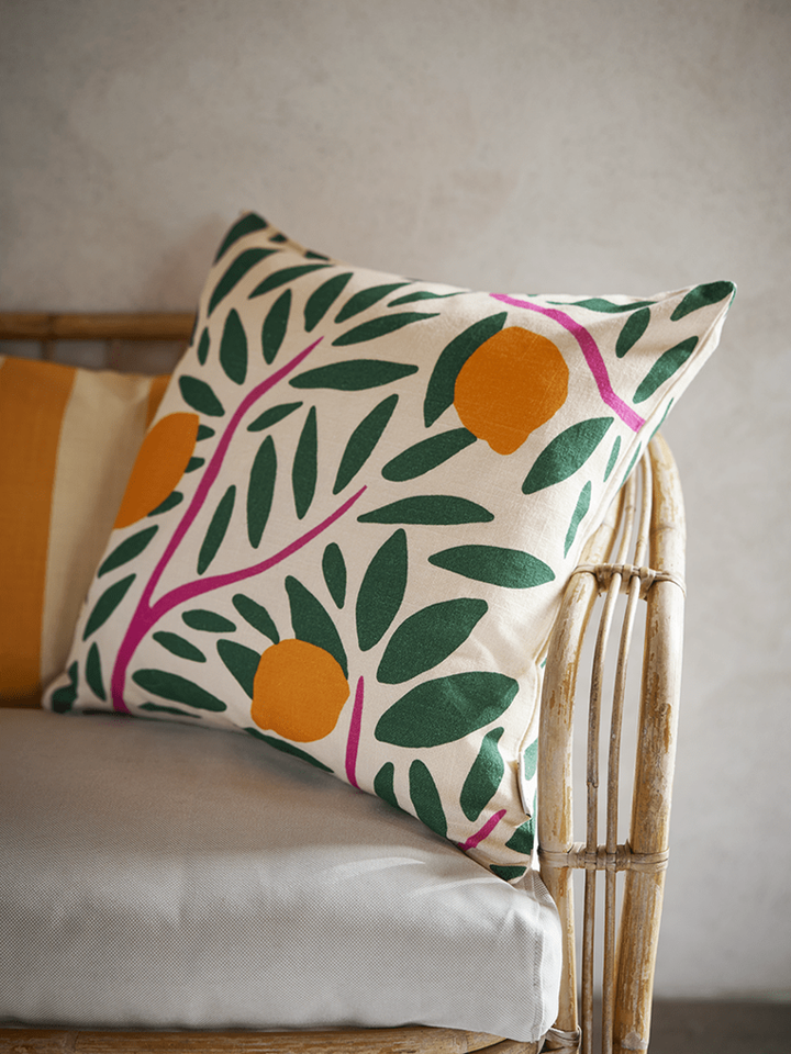 Kussenhoes Zonnige Citrus Groen