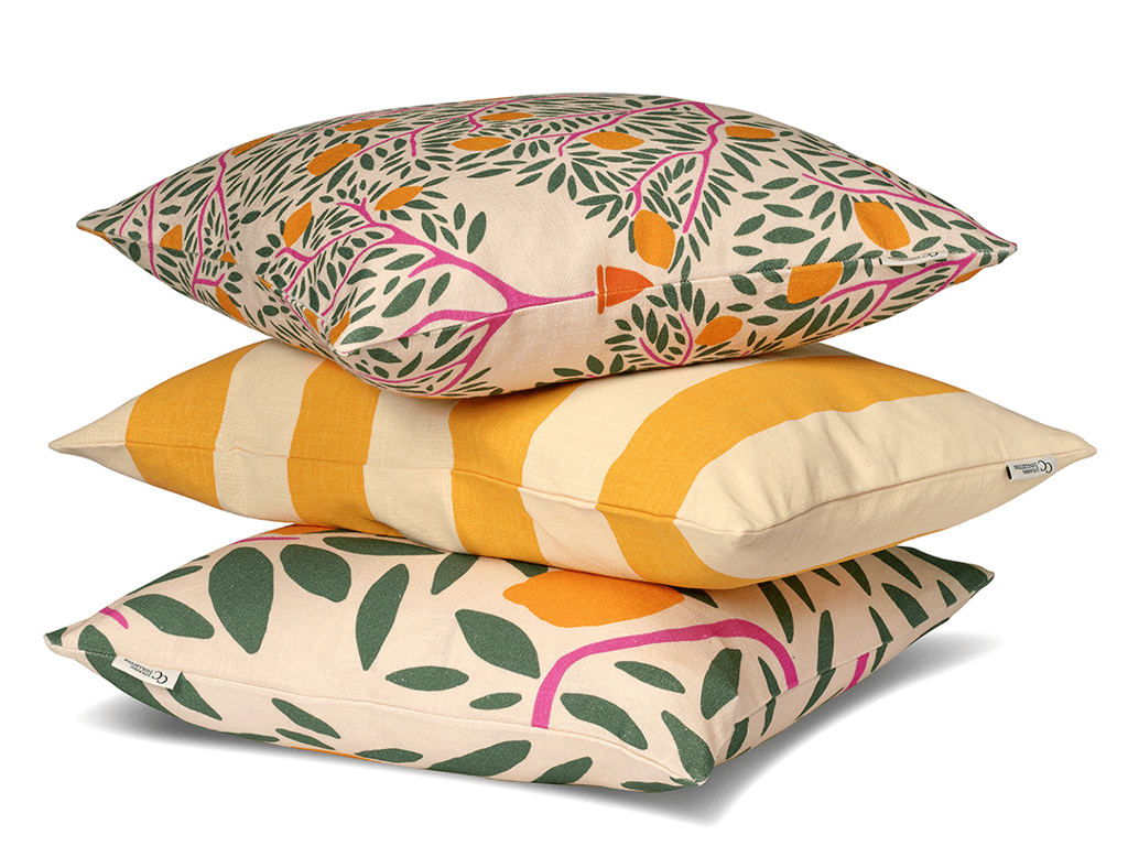 Kussenhoes Zonnige Citrus Groen