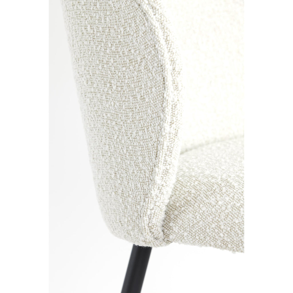 Eetkamerstoel Elyna 2 stuks - Crème - 56x55x79cm