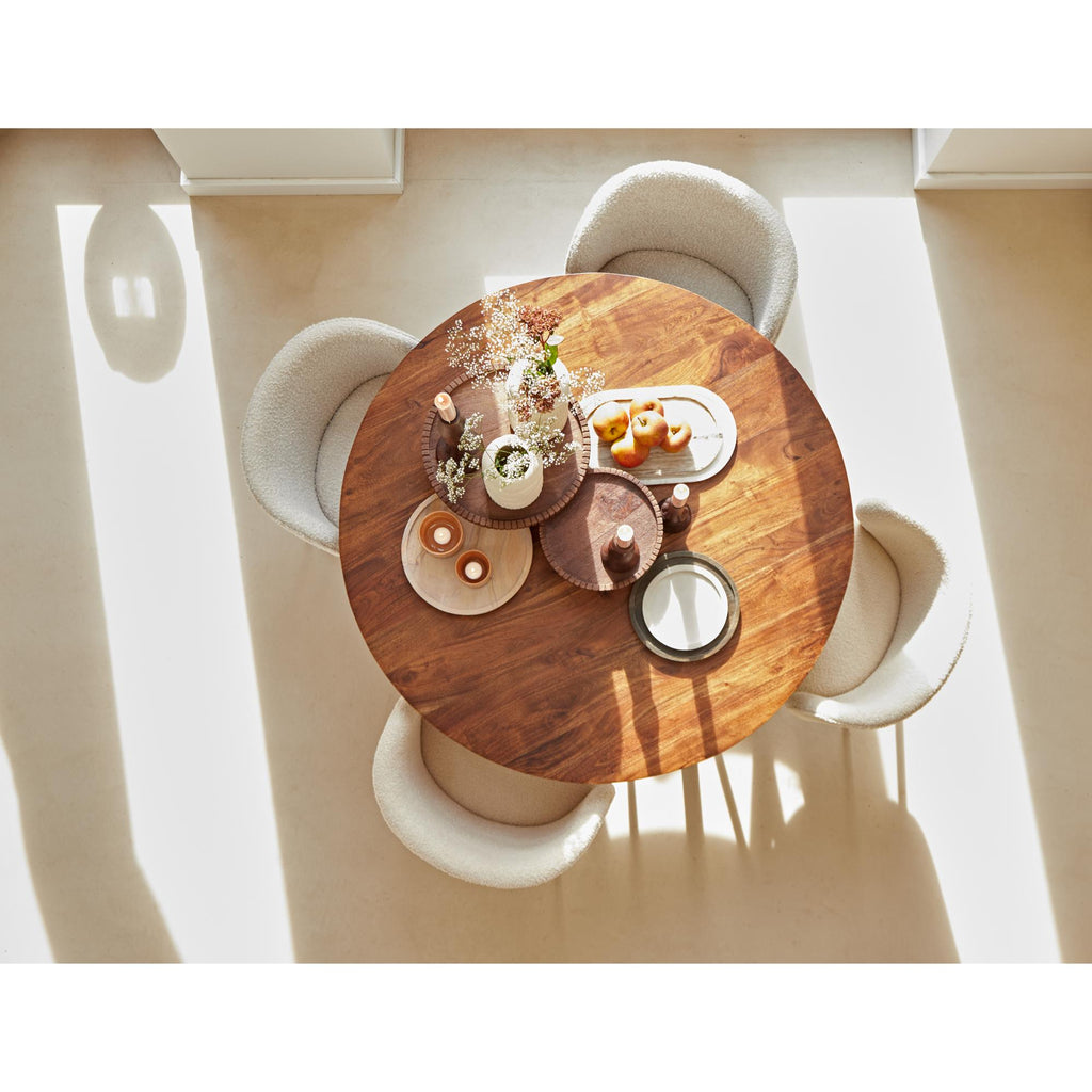 Eetkamerstoel Elyna 2 stuks - Crème - 56x55x79cm