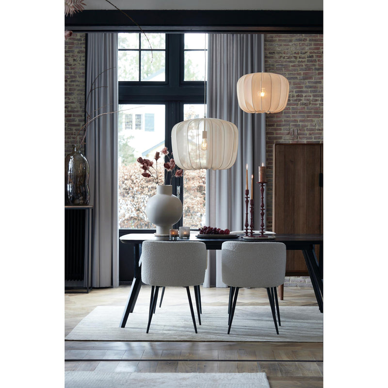 Eetkamerstoel Elyna 2 stuks - Crème - 56x55x79cm