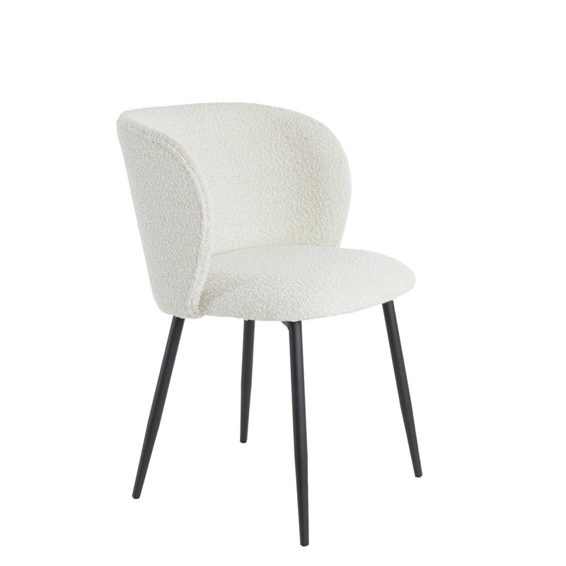 Eetkamerstoel Elyna 2 stuks - Crème - 56x55x79cm