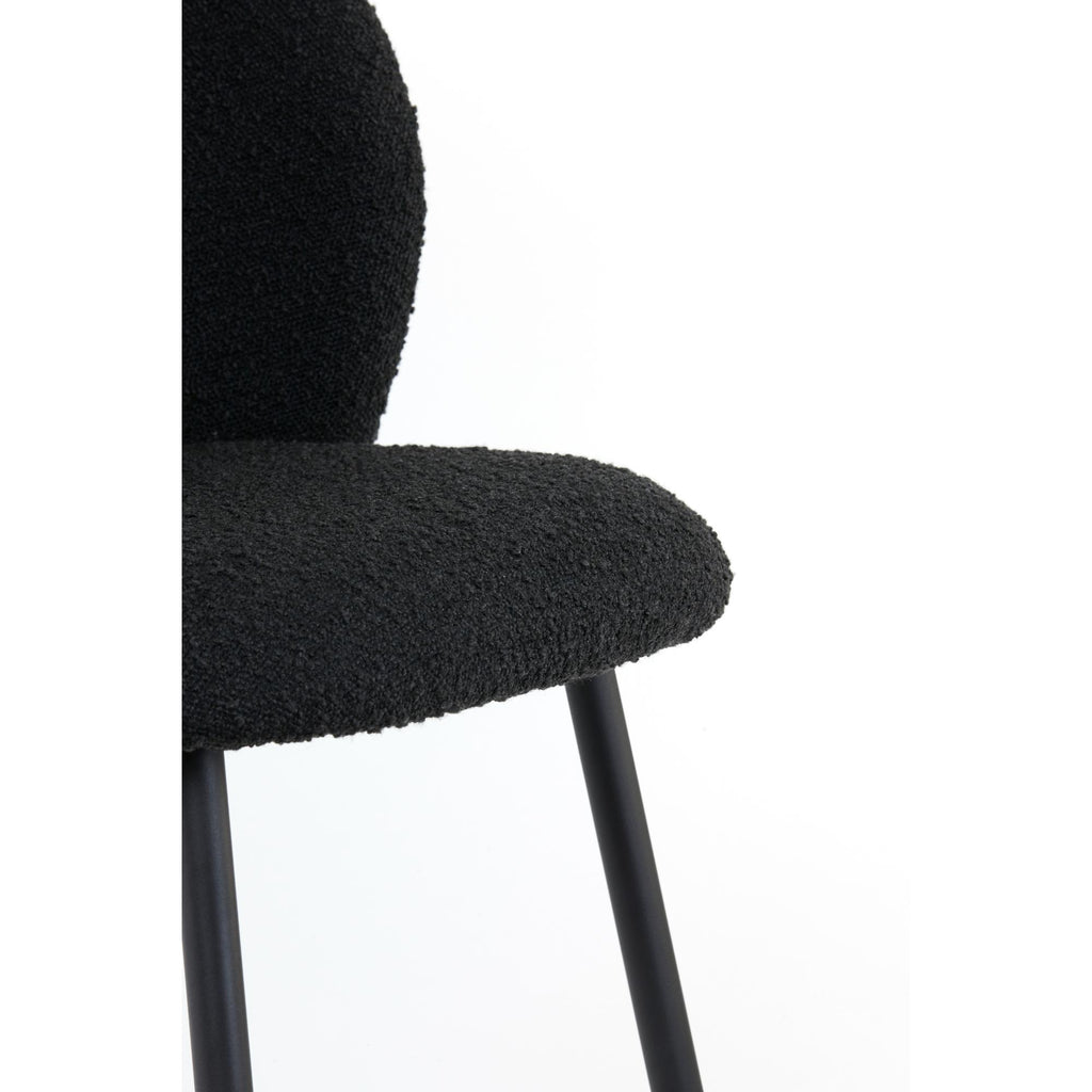 Eetkamerstoel Elyna set van 2 - Zwart