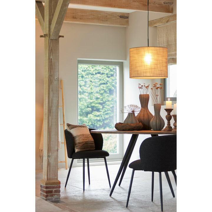 Eetkamerstoel Elyna set van 2 - Zwart