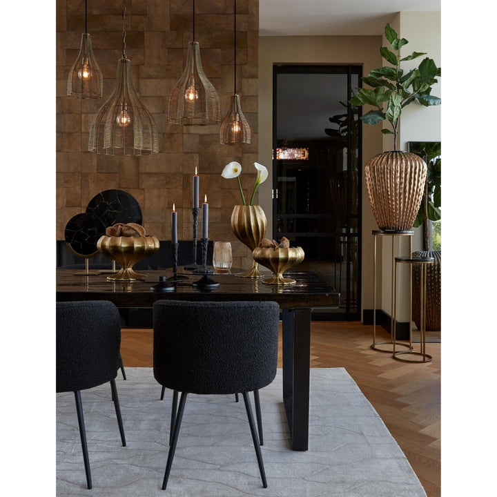 Eetkamerstoel Elyna set van 2 - Zwart
