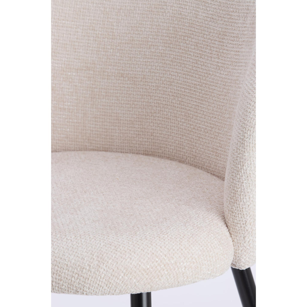 Eetkamerstoel Radaja - Crème - 58x58x78cm