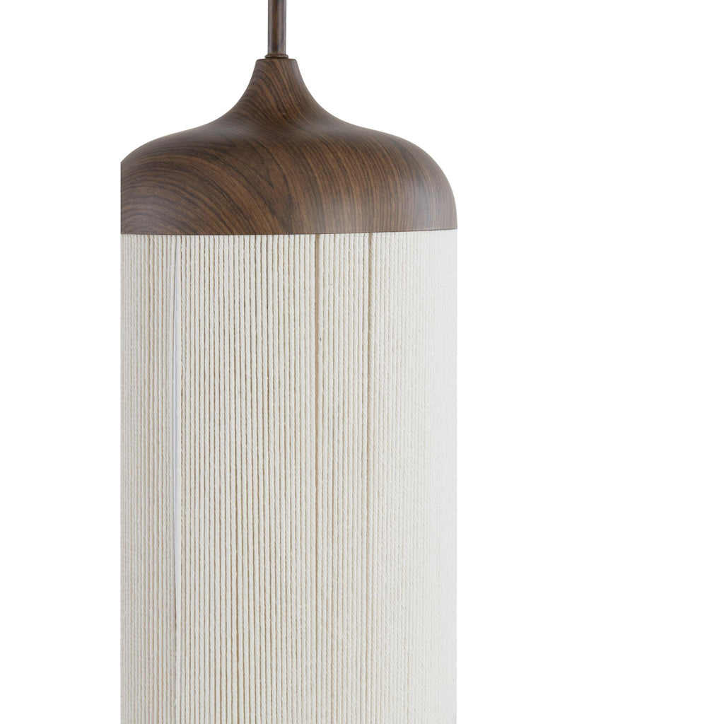 Hanglamp Dania - Bruin/Crème - Ø27.5x52cm