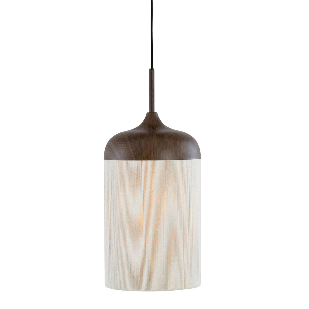 Hanglamp Dania - Bruin/Crème - Ø27.5x52cm
