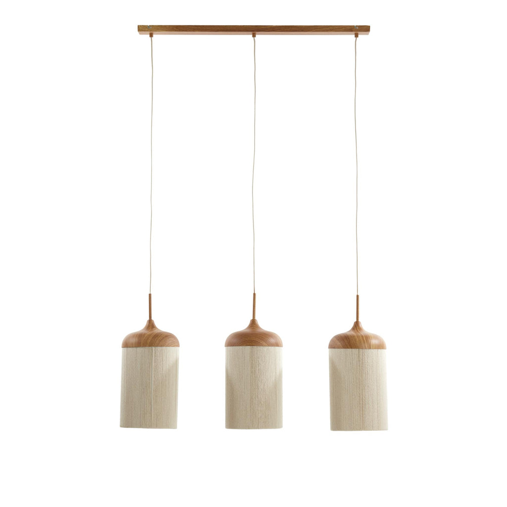 Hanglamp Dania - Naturel/Crème - 90x22x32cm - 3L