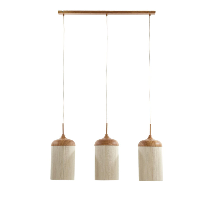 Hanglamp Dania - Naturel/Crème - 90x22x32cm - 3L